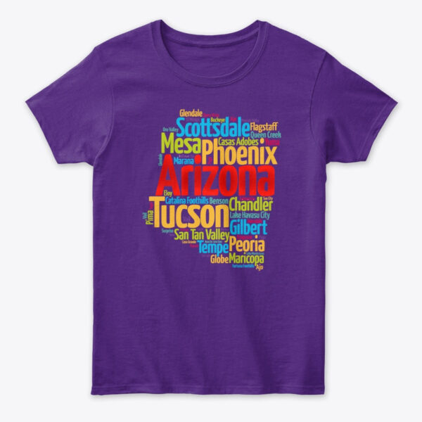 Inside Arizona State Word Cloud Women's Classic Tee